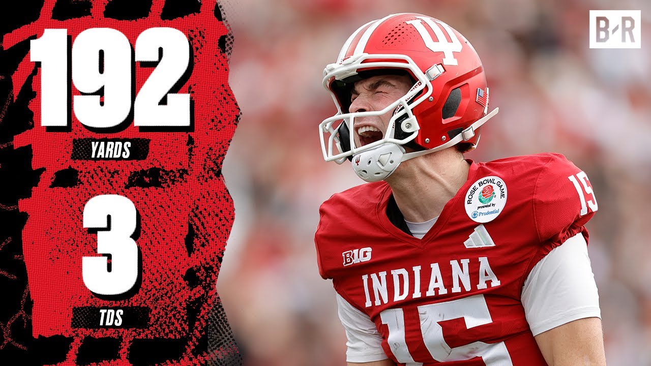 Fernando Mendoza Throws 3 TDs in Indiana's Rose Bowl Win vs. Alabama