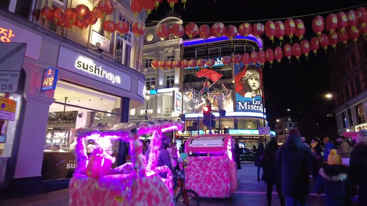 Night walk London Chinatown 