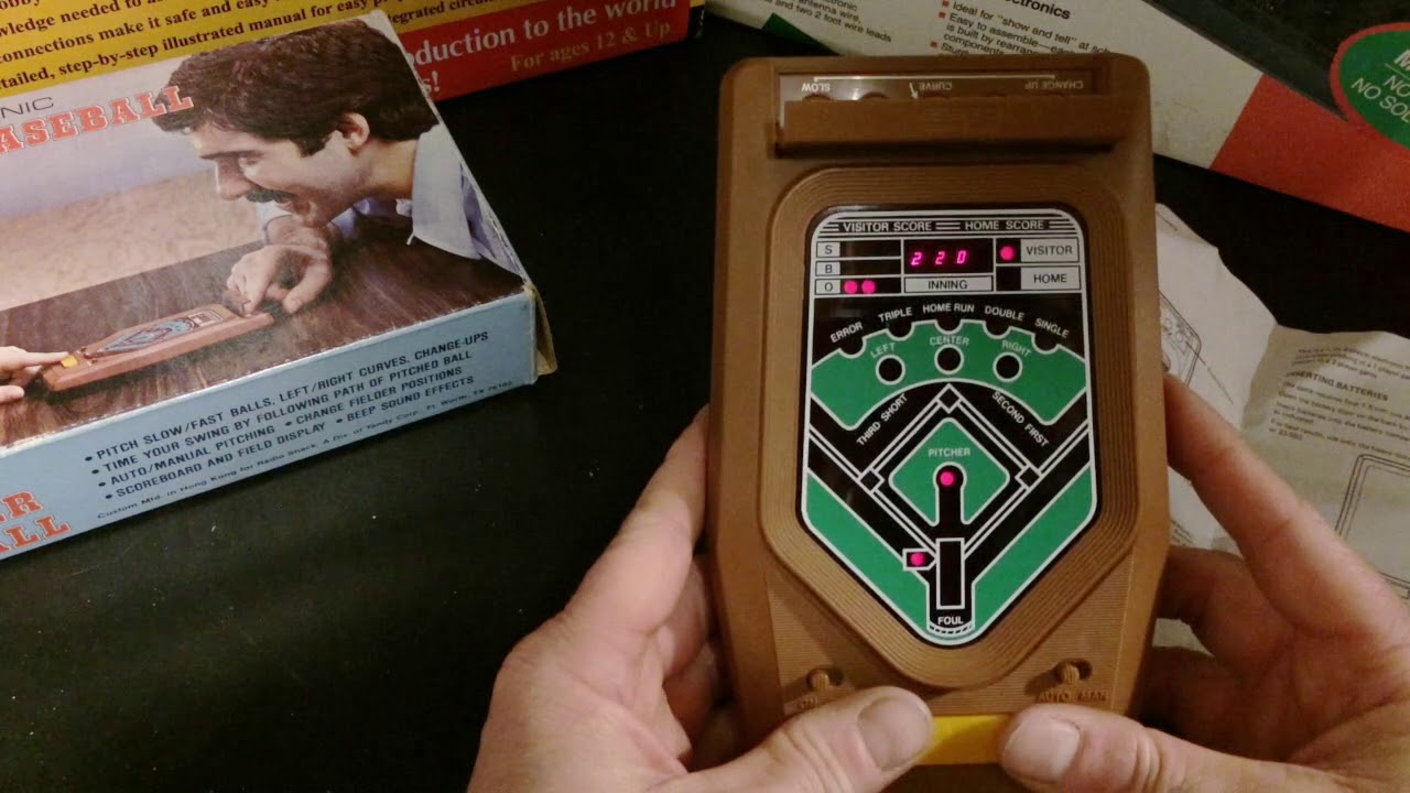 Radio Shack Tandy Electronic 2 Player Baseball Unboxing