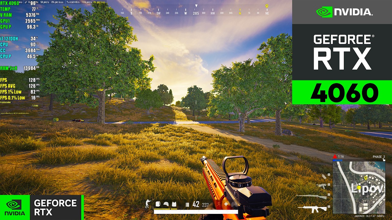 PUBG PC IN 2025 : RTX 4060 8GB | Ultra vs Low