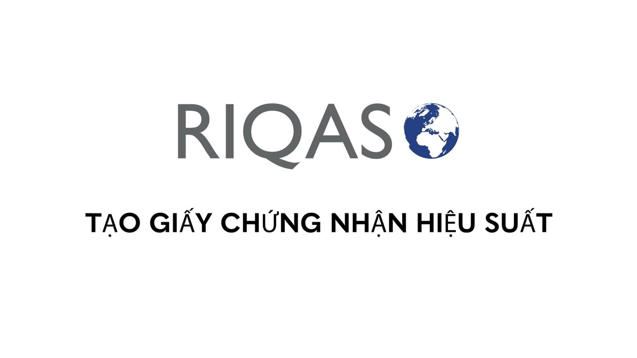 16 - RIQAS com Chứng nhận - Chứng nhận hiệu suất