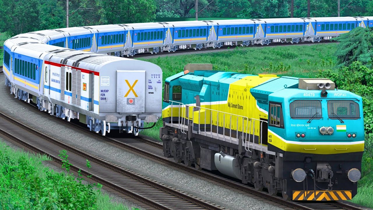 WDP4D SHUNT SHATABDI EXPRESS TRAIN | BUMPY RAILROAD | Train Simulator | Railworks | NTG GAMING