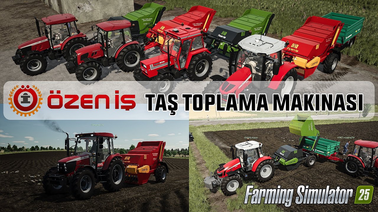 FS 25 TE YENİ BİR T&Uuml;RK MARKASI T&Uuml;RK MODU  | &Ouml;ZENİŞ TAŞ TOPLAMA MAKINASI TANITIM !