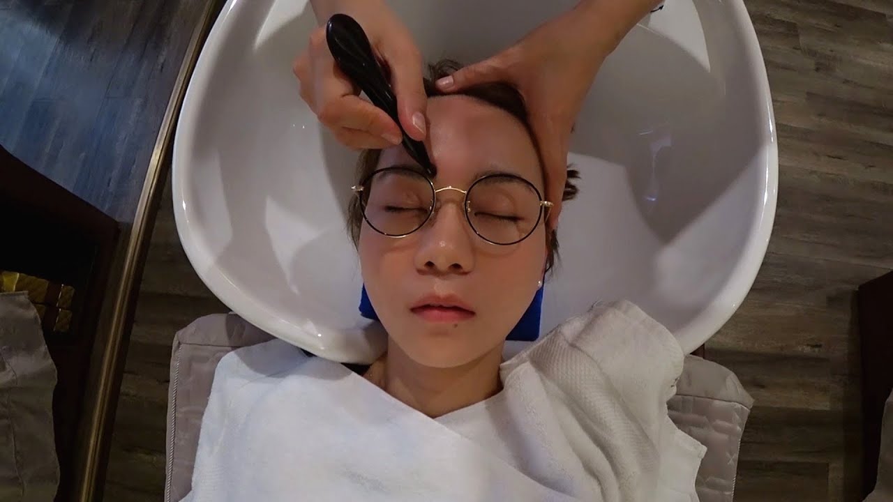 ASMR 중국 고법(古法) 머리 청소 Ancient Chinese Head Massage [ENG SUB]  古法头疗