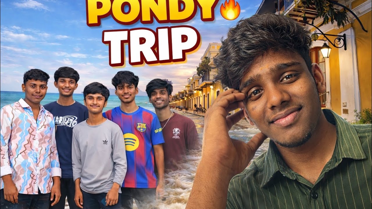 PONDY TRIP 🔥 | Beach, Friends & Full Fun 😎 #pondytrip