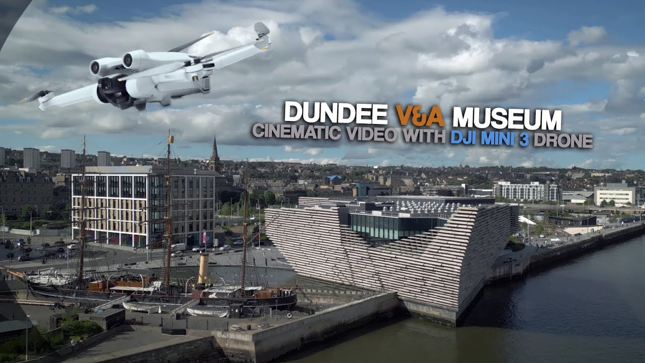 🏛️ Design Museum in Dundee - RELAXING / HEALING music drone video 4K🚁