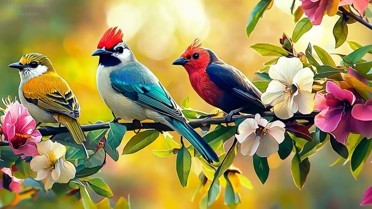 Find Your Zen Birdsong 🕊️🕊️🕊️ & Piano for Office Stress  2025
