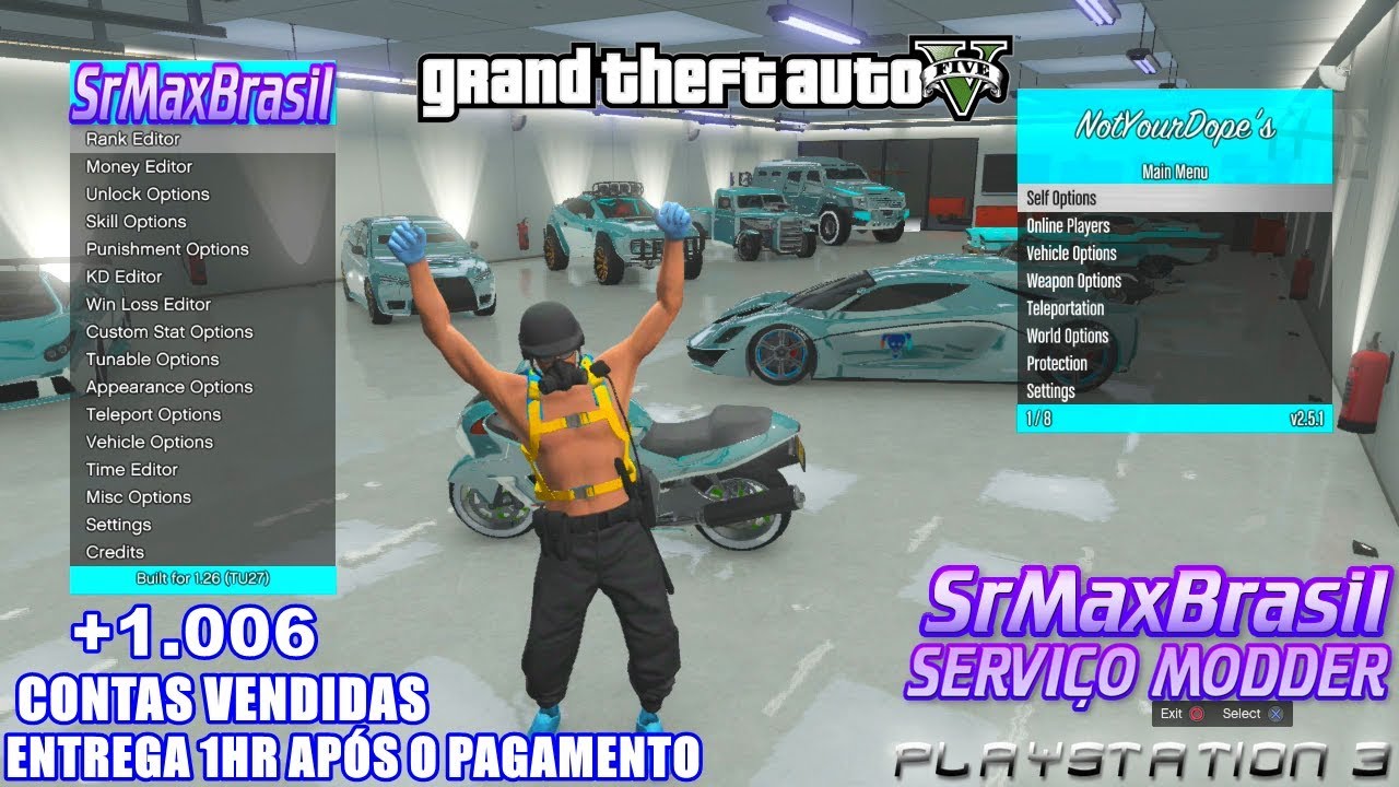 GTA V UPANDO CONTA DE CLIENTE PRA PS3 (TRILIONÁRIA) 100%UPADA/ (HD)
