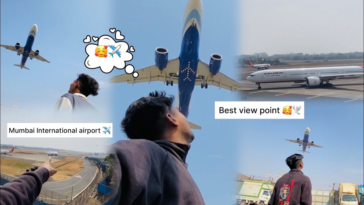 MUMBAI INTERNATIONAL AIRPORT VIEW POINT ✈️🥰JARI MARI HILL POINT