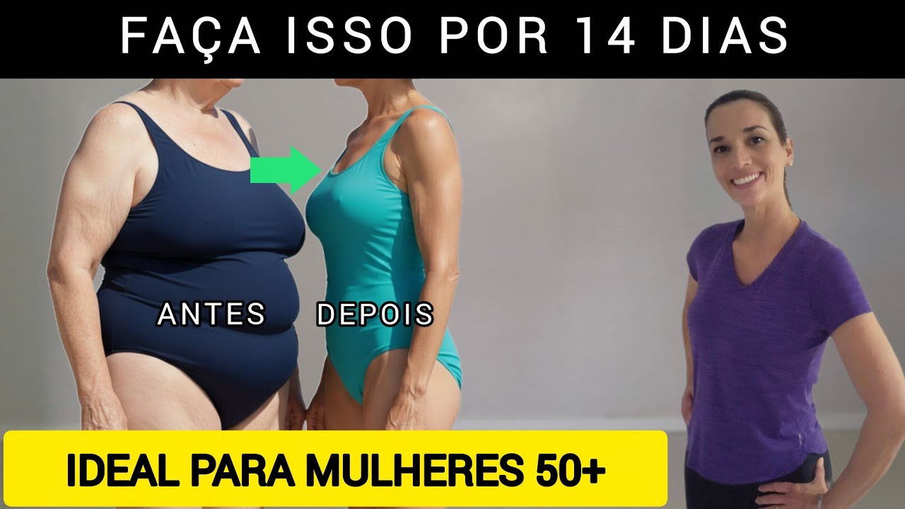 FAÇA ISSO POR 14 DIAS E OLHE NO ESPELHO | PERDER BARRIGA | Leila Franz