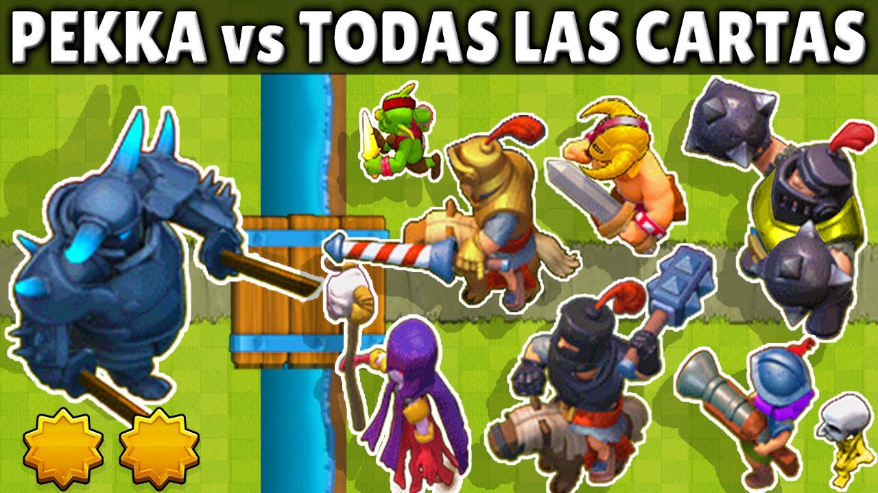 PEKKA vs TODAS LAS CARTAS | 1 vs 1 | OLIMPIADAS de CLASH ROYALE