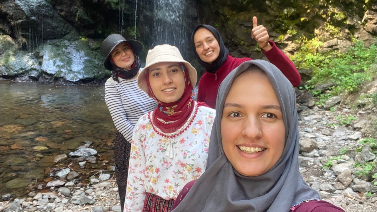 KARDEŞLERİMLE DAĞ EVİNDE TENEKE TAVUK KEYFİ💯KÖROĞLU ŞELALESİNE TIRMANDIK💦