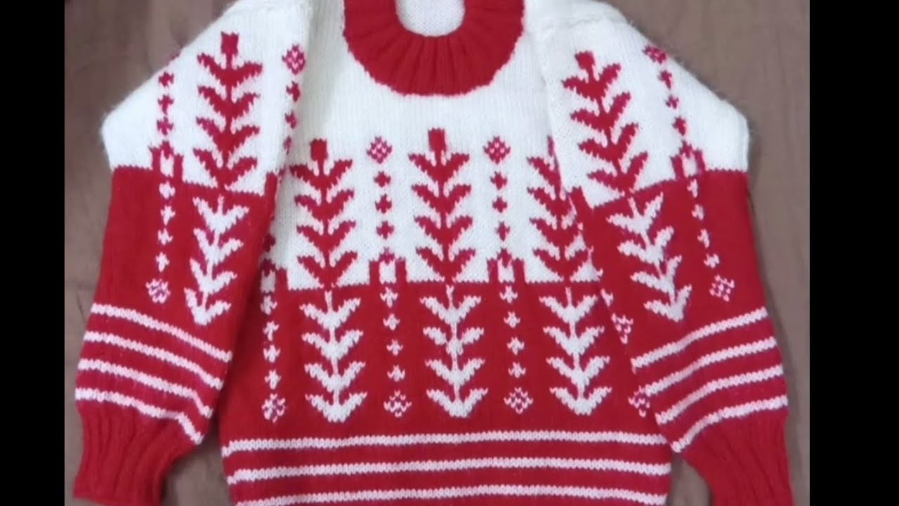 Two colour sweater design