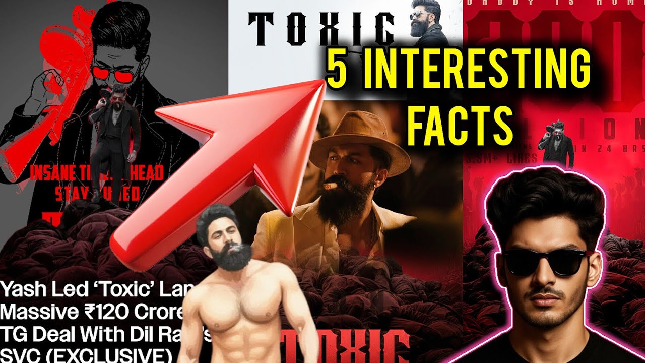 Toxic kannada 5 intresting ವಿಷಯಗಳು | intresting facts about toxic yash19 toxic kannada #yash