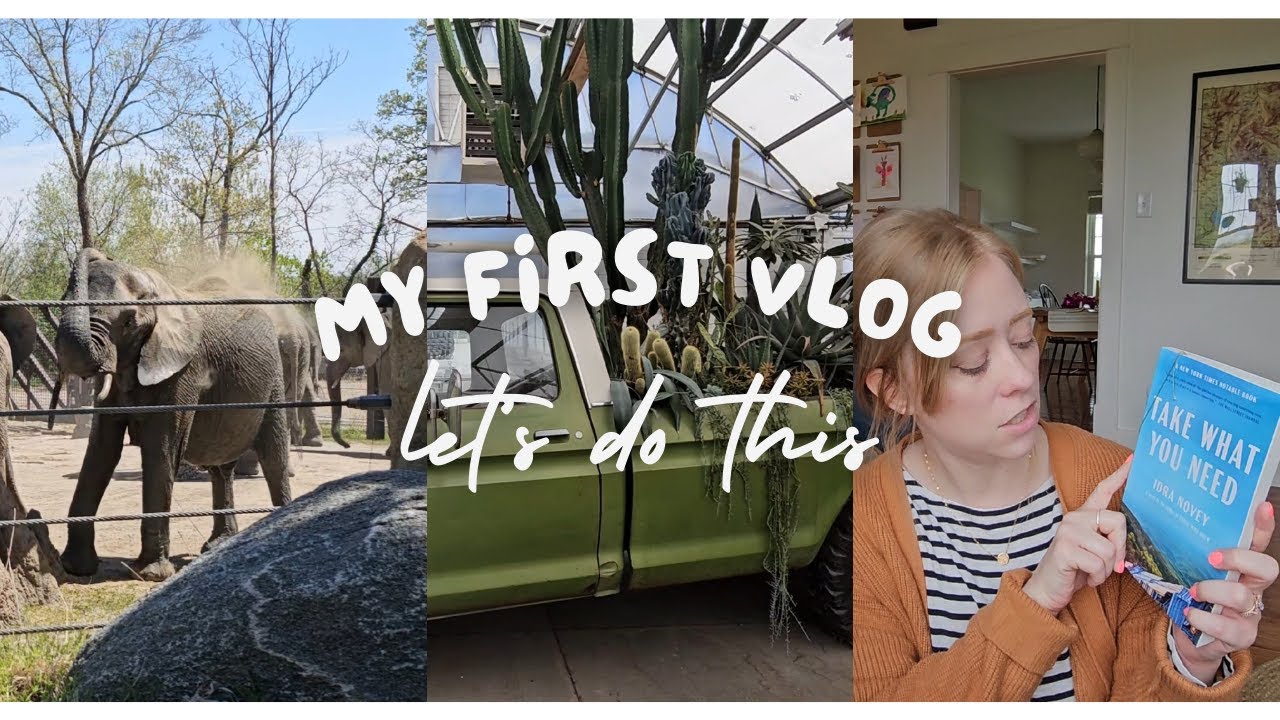 Buying plants, visiting the zoo, and reading books (my very first vlog)