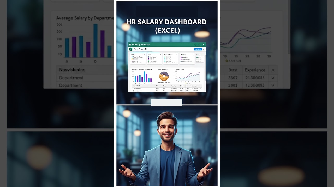 HR Salary Dashboard in Excel | Payroll, Compensation & Salary Analysis (Step-by-Step)