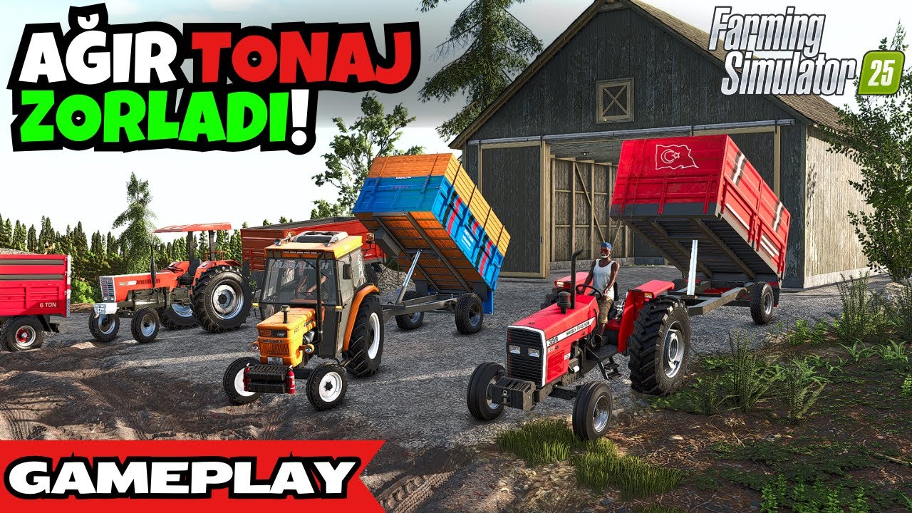 Küçük Traktörlerle Dağları Aştık! 🚜⛰️ | Çakıl Nakliyesi FS25
