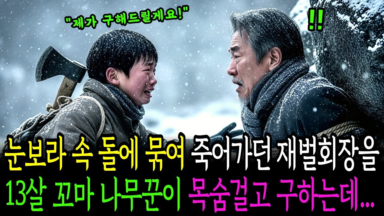 눈보라 속 돌에 묶여 죽어가던 재벌회장을 13살 꼬마 나무꾼이 죽을 힘을 다해 구하는데...ㅣ오디오북ㅣ인생사연ㅣ사이다사연