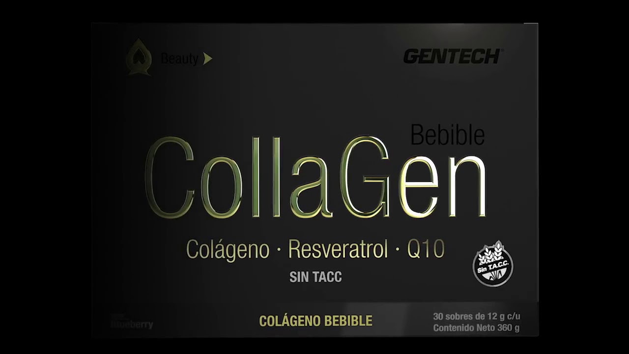 Collagen 30 Sobres Gentech Colageno Coenzima Q10 Resveratrol