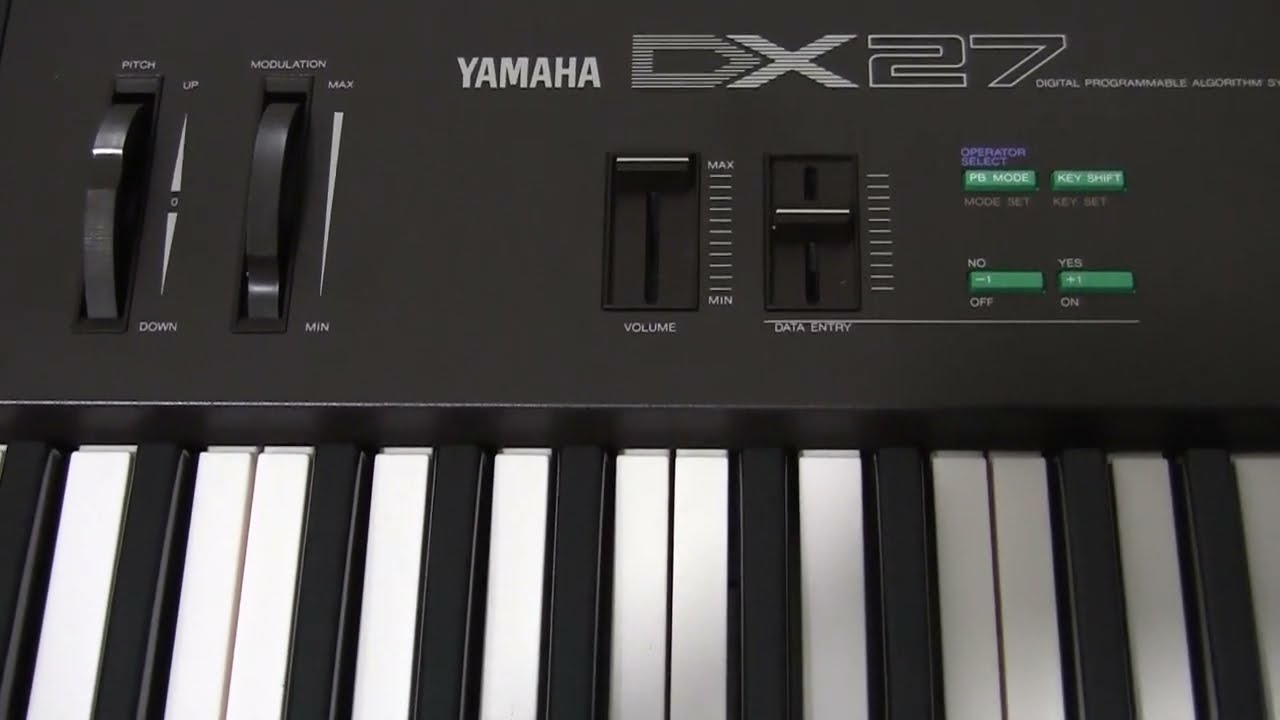 Yamaha DX27 - How to save your own sounds
