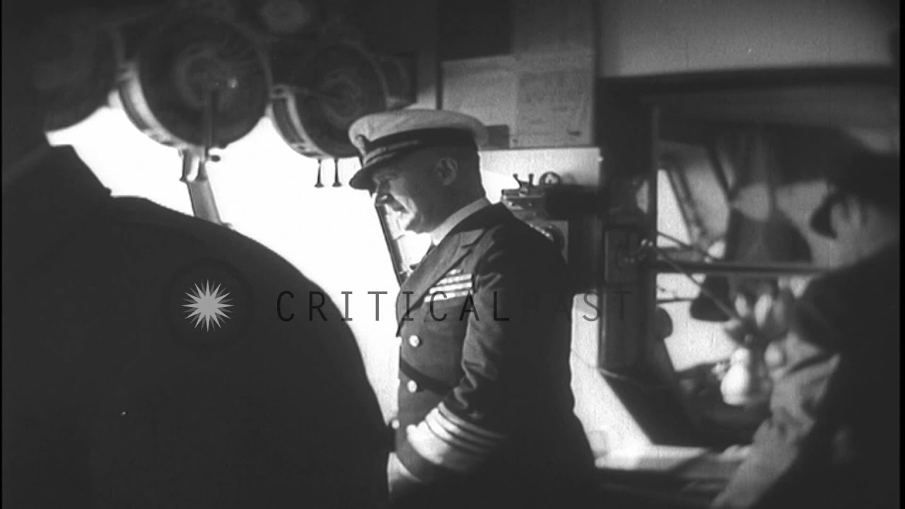 Admirals during fleet maneuvers aboard USS Macon in flight in the United States. HD Stock Footage