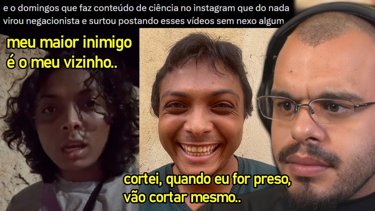 TIKTOKER DE CIÊNCIA DOMINGOS EXPÕE VIDA PESSOAL EM VÍDEOS ESTRANHOS E PREOCUPA FÃS