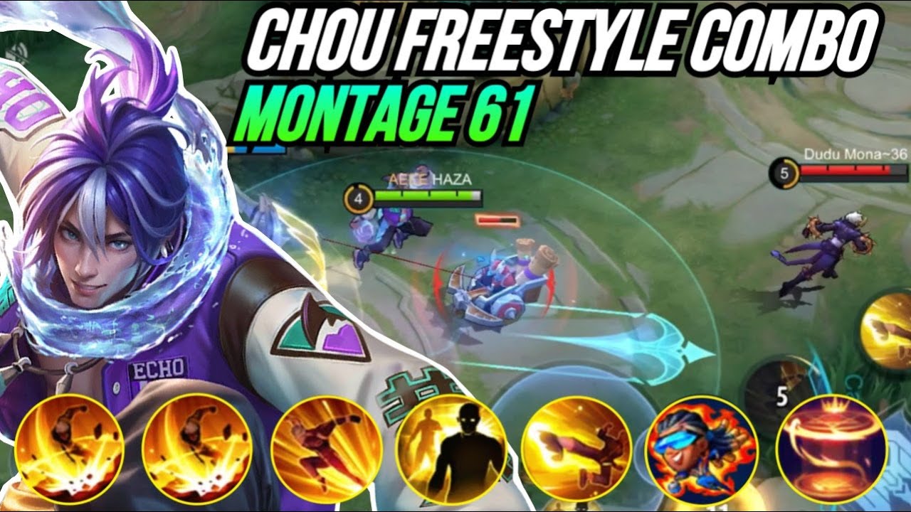 CHOU MONTAGE FREESTYLE 61 Outplay / Highlights / immune / Damage / HAZA Gaming | Mobile Legends
