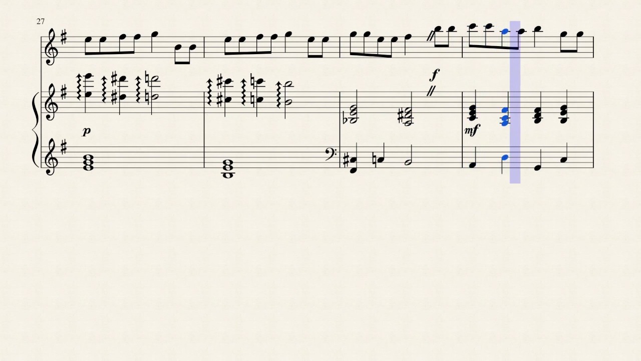 Edith Piaf - Hymne a L'amour - Flute Sheet Music