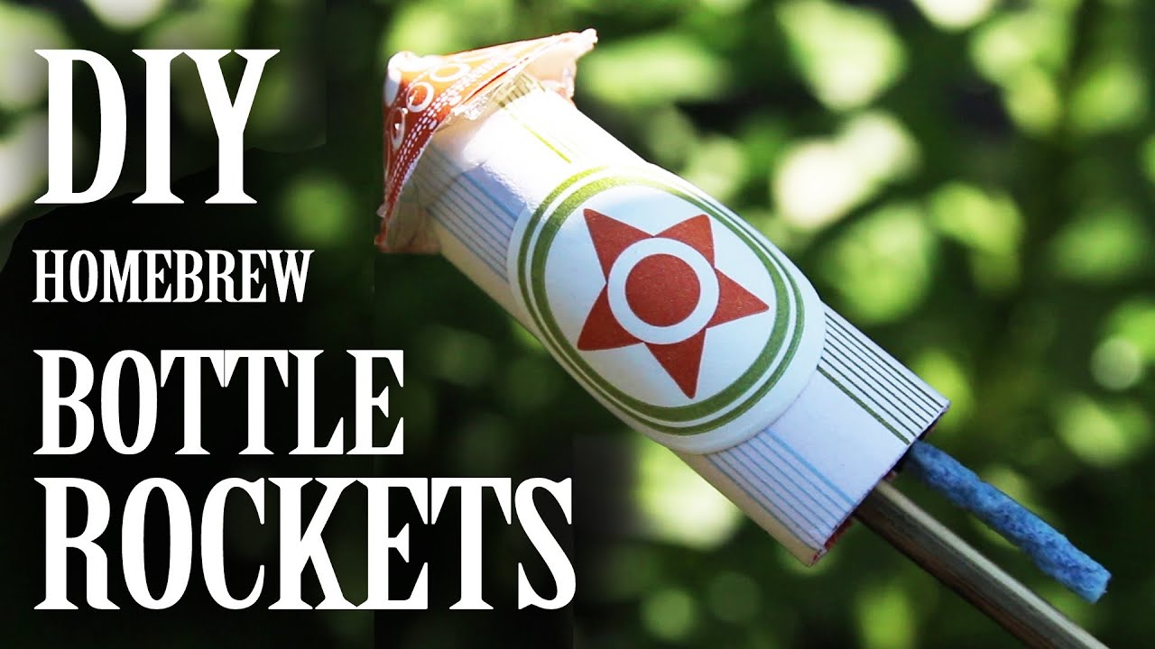 Home-brew Bottle Rockets - (From Household Materials)