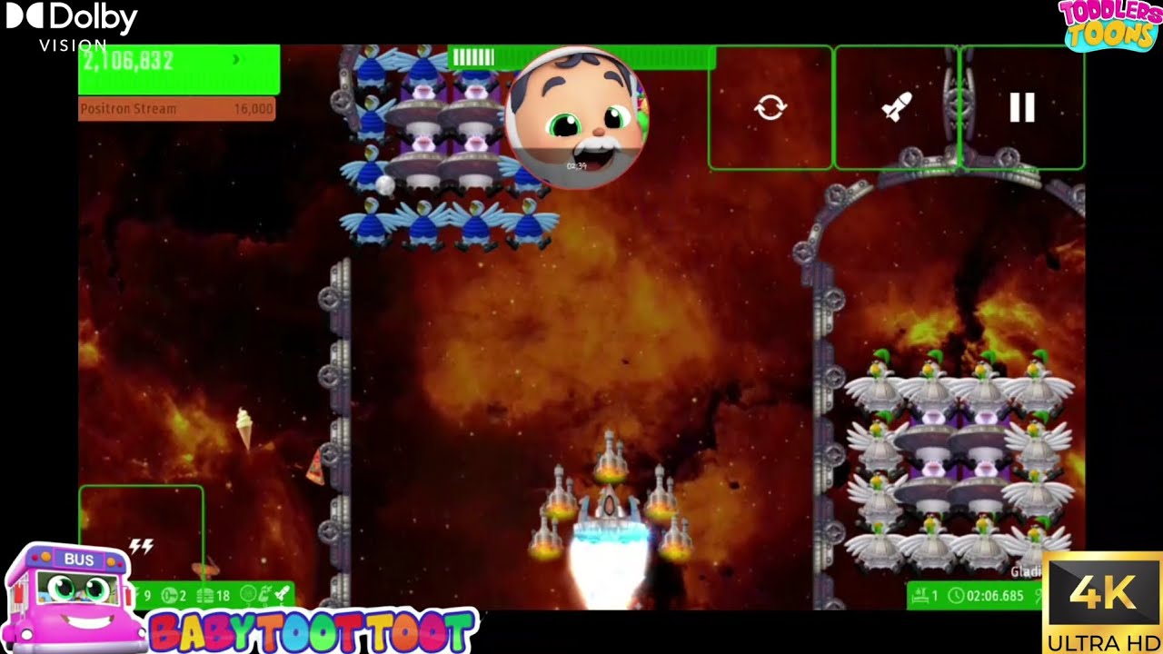 Chicken Invaders Universe Toddlers Songs #1: Hard Mission #46 | By Baby Toot Toot