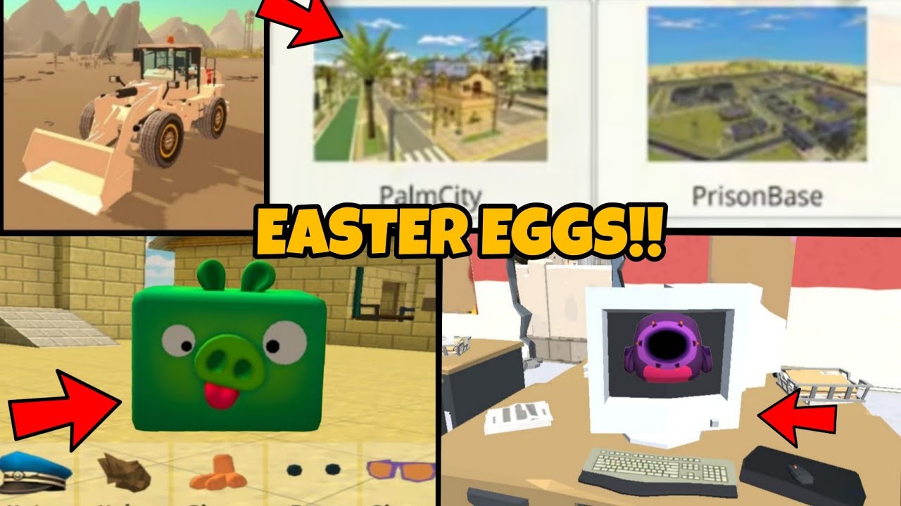 😱 ALL HIDDEN SECRET IN CHICKEN GUN NEW UPDATE AND EASTER EGGS 