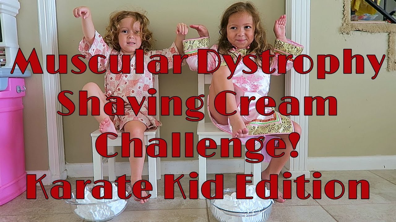 Shaving Cream Challenge~Muscular Dystrophy~Karate Kid Edition!