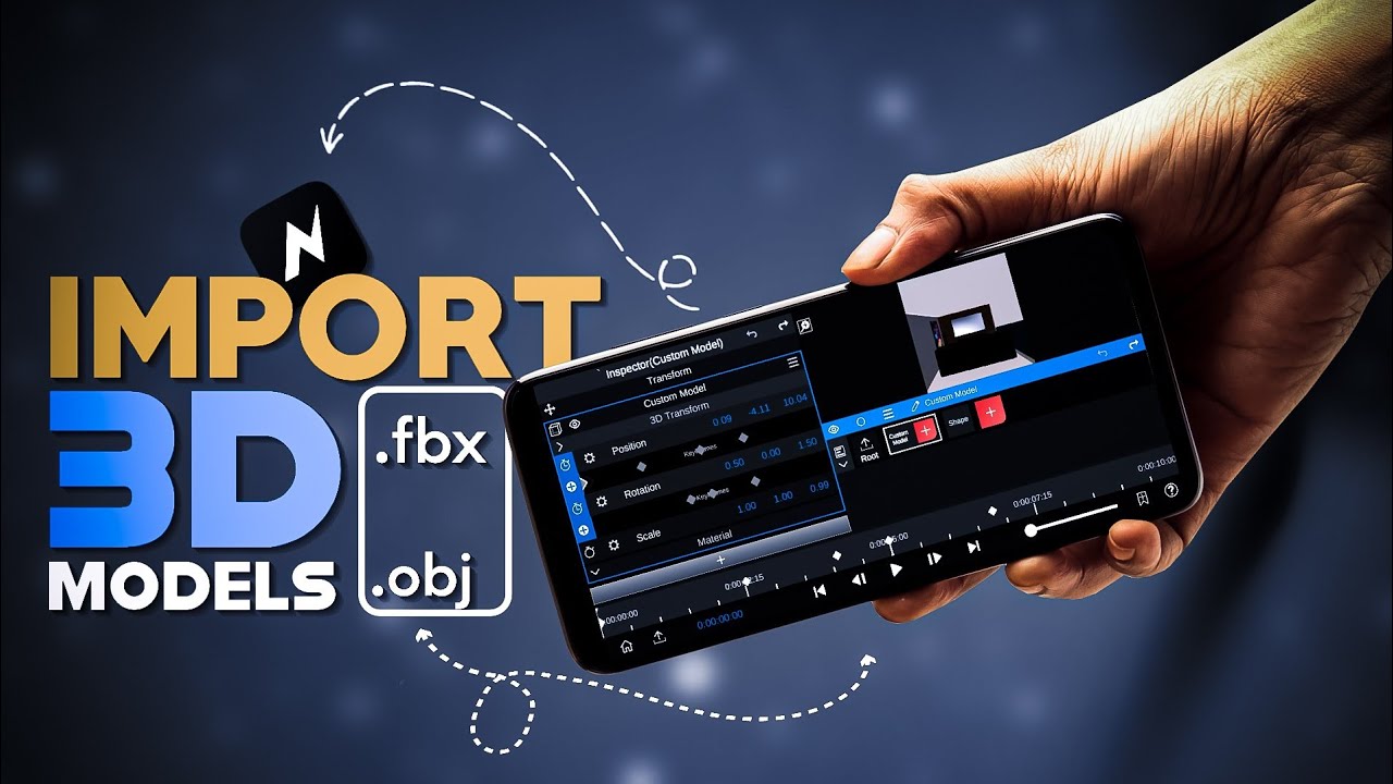 How to Import 3D models in node video || Import 3d objects in node video || Vivid Genix