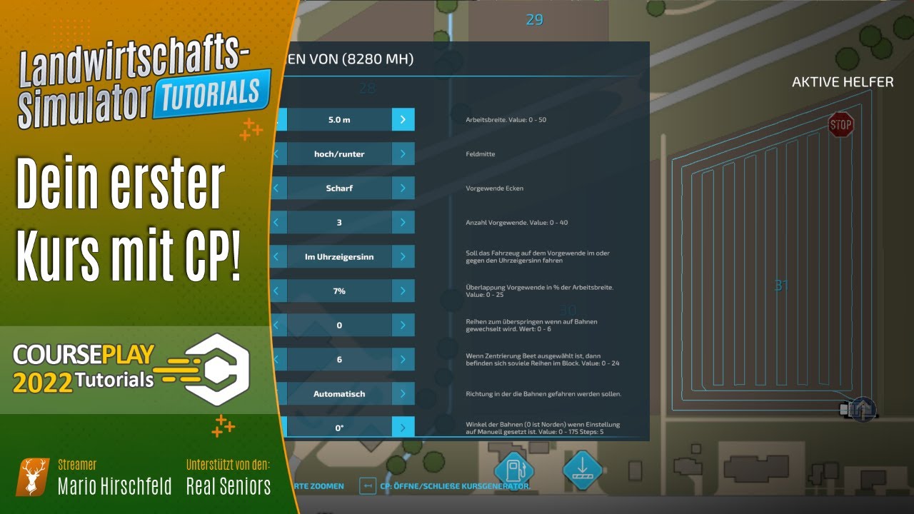 LS22 Tutorials: 🚜 Grundlagen: Dein erster Kurs mit CoursePlay - Course Play für Einsteiger