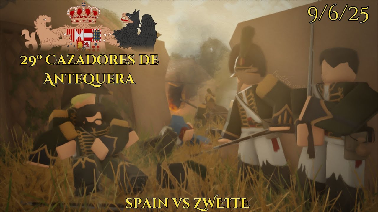 Roblox Napoleonic Wars - Spain vs Zweite- Cazadores {9/6/25}