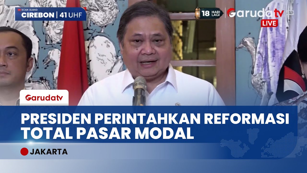 Menko Airlangga: Presiden Perintahkan Reformasi Struktural Pasar Modal, Free Float Naik 15%!