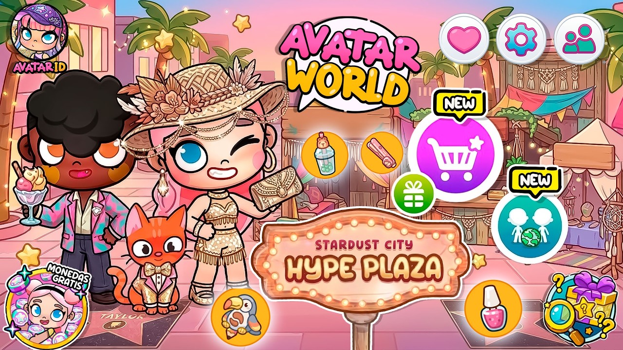 LLEGO NUEVO MAPA HYPE PLAZA + NUEVAS UBICACIONES + *MONEDAS* NUEVA ACTUALIZACION DE AVATAR WORLD
