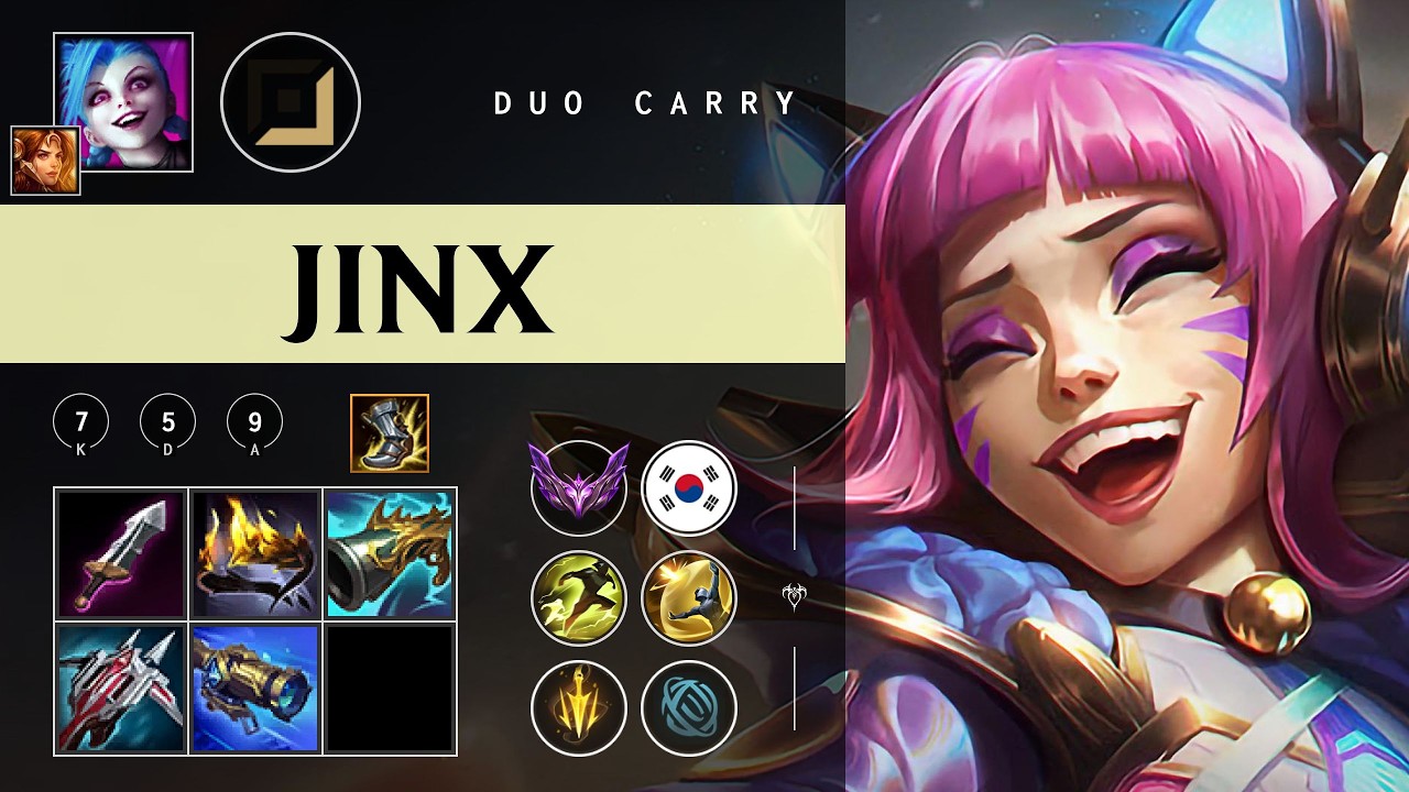 Jinx ADC vs Jhin - KR Master Patch 26.07