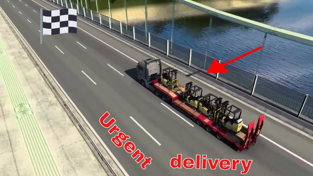 Urgent delivery and high value cargo - Forklifts (11t) I Euro Truck Simulator 2 PC game