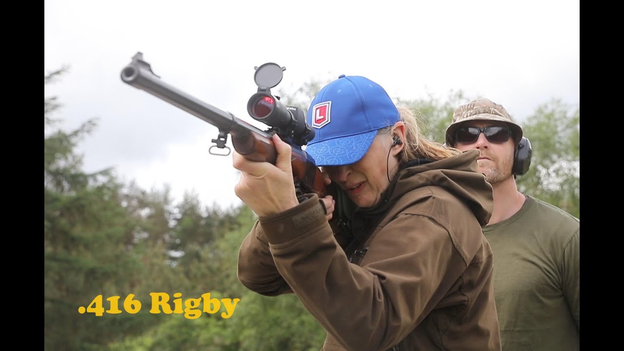 Sjov på skydebanen med .416 Rigby / Fun at the shooting range with a .416 Rigby