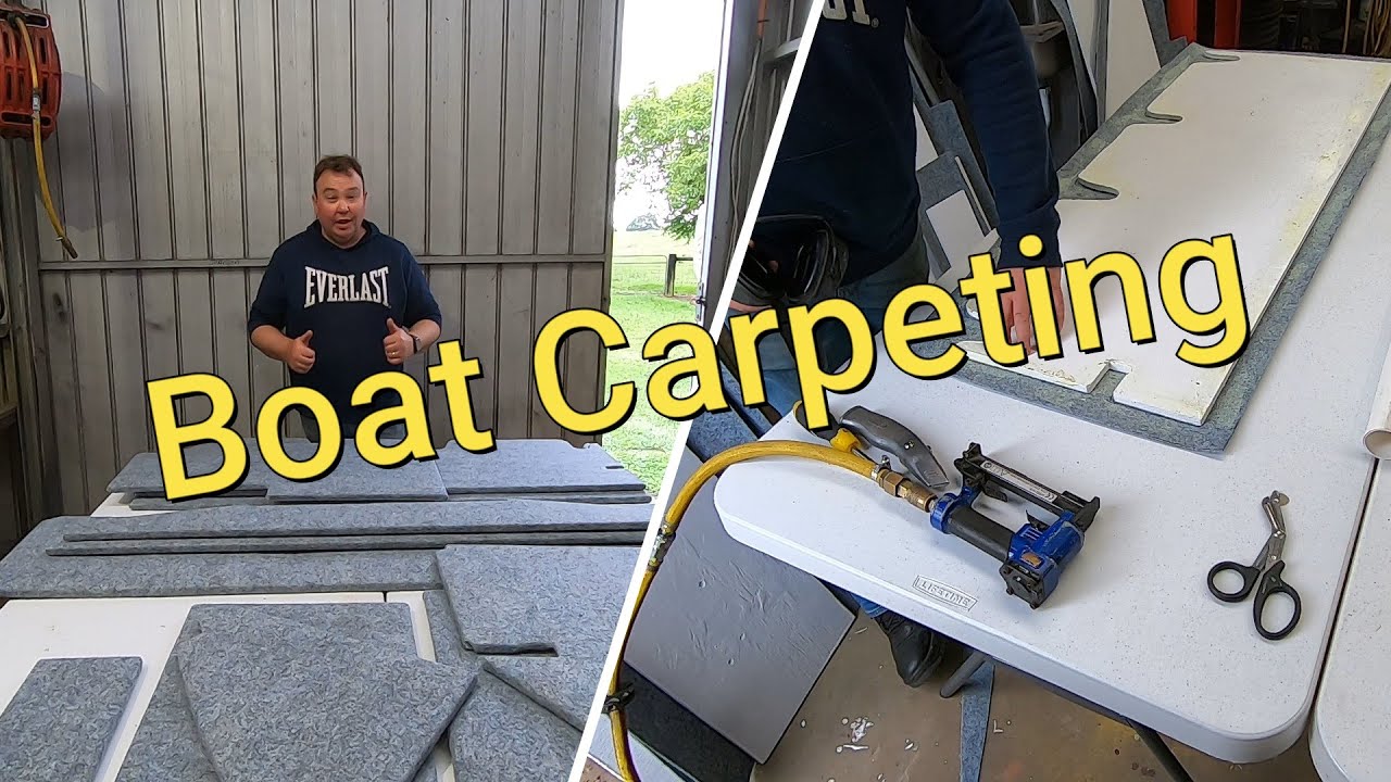 Fishing Boat Project, Carpeting the floor, Part 11