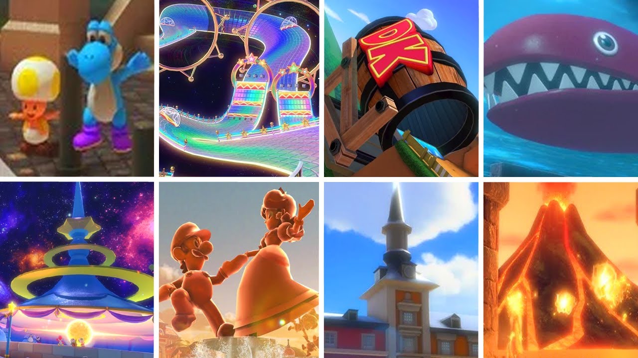 Mario Kart 8 Deluxe - Wave 6 DLC All Tracks + New Characters