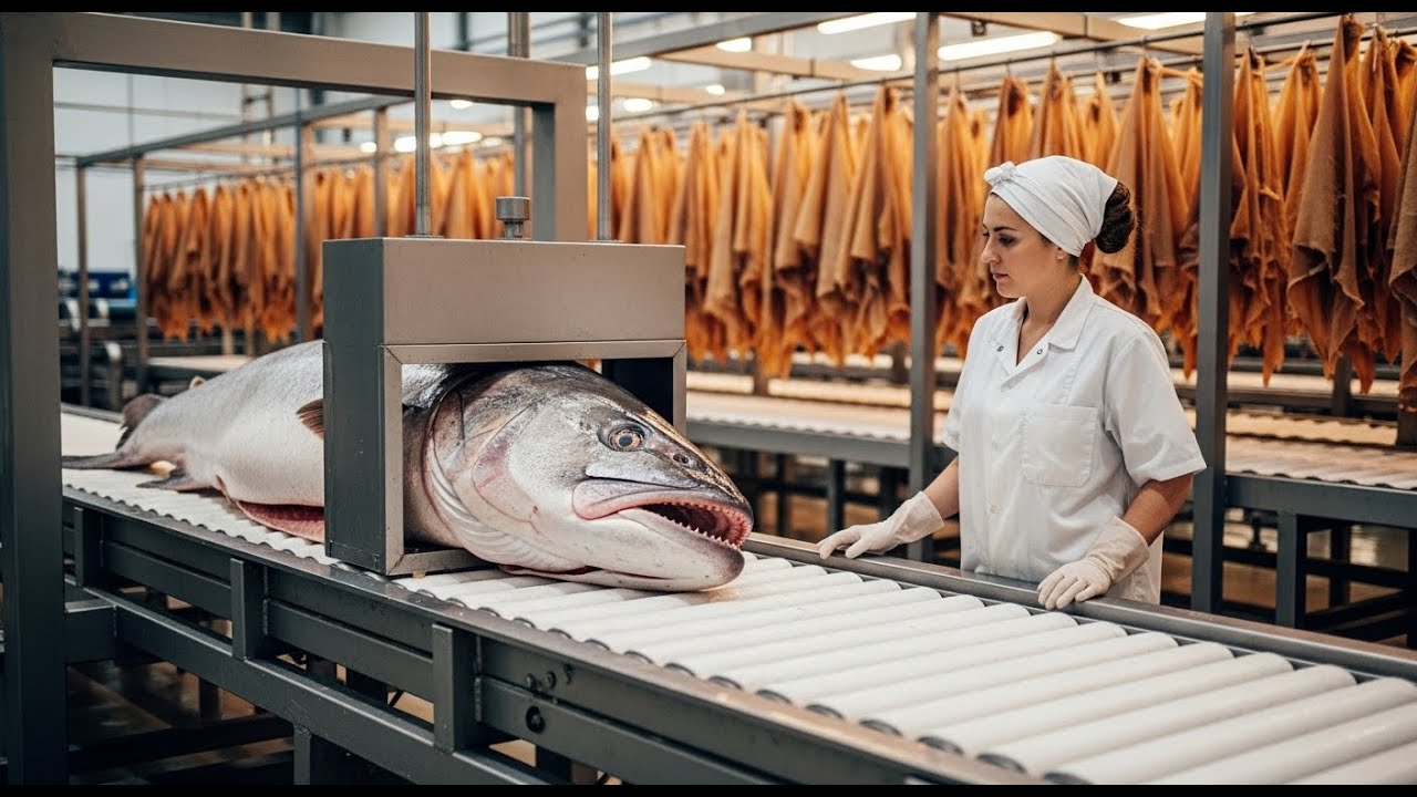 Dentro de una fábrica de cuero de piel de pescado de alta tecnología (proceso completo)