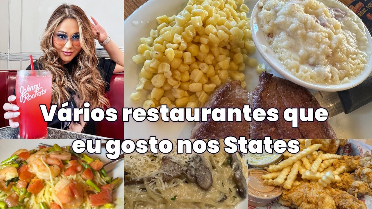 Alguns restaurantes dos EUA: Red Lobster, Olive Garden, Denny&rsquo;s, Cane&rsquo;s, Johnny Rockets