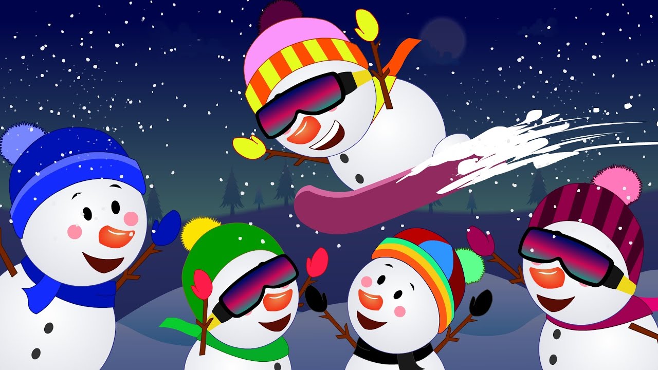Five little Snowmen | Christmas Song | kids song