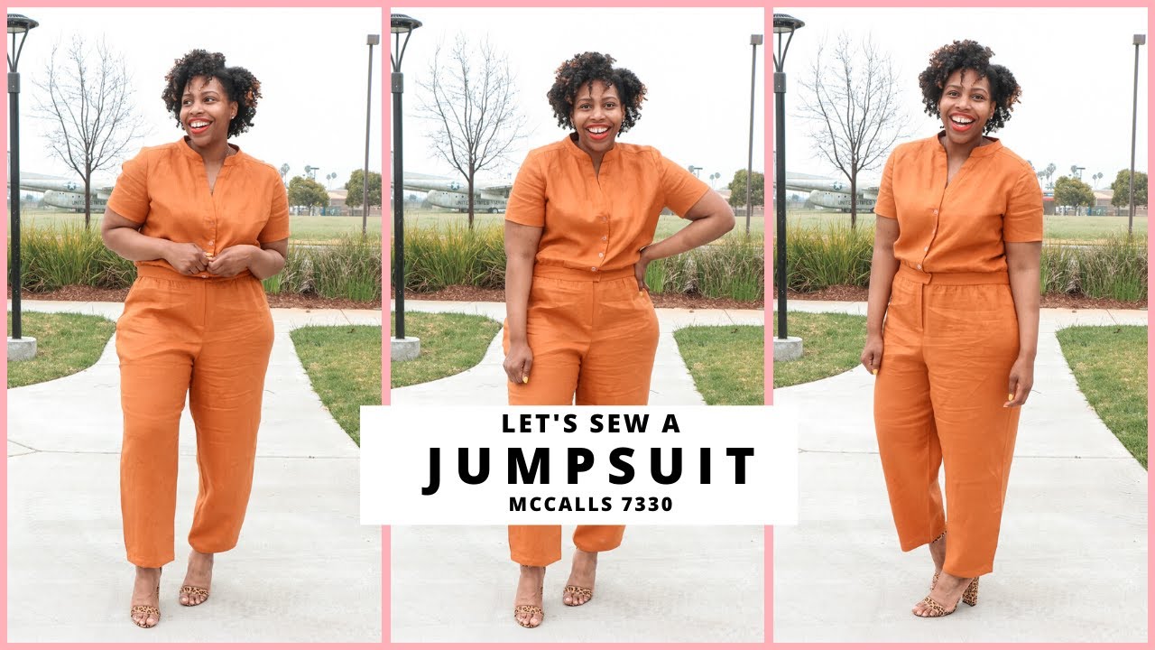 SEW WITH ME: MCCALLS 7330 JUMPSUIT VIEW E