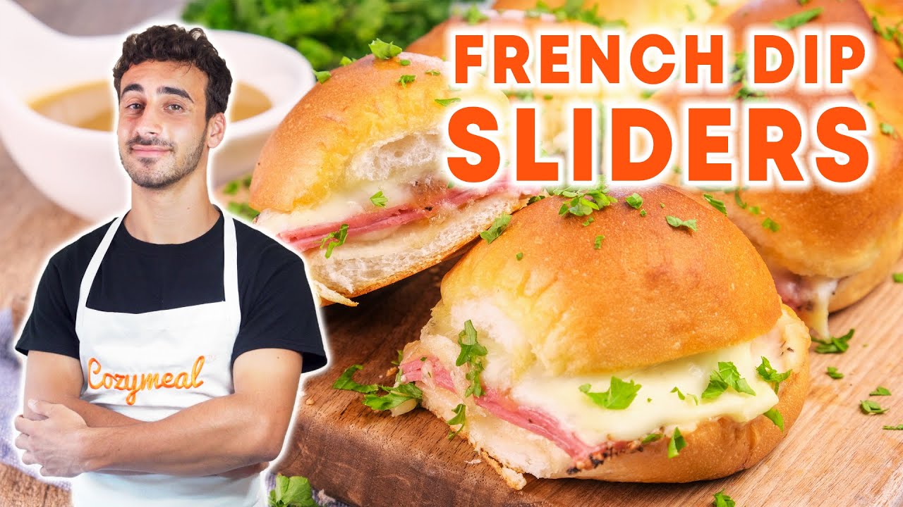 French Dip Sliders 🧀😋 A Fun Twist on a Classic!