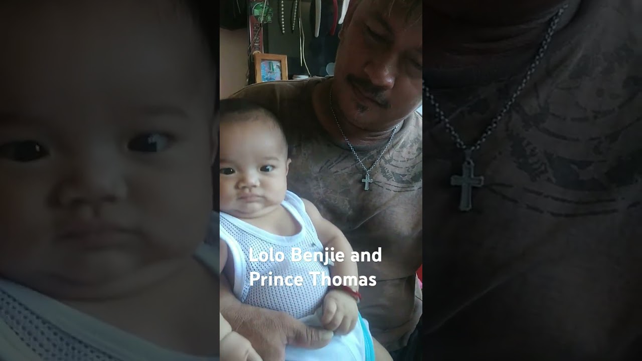 Prince Thomas 3 months with Papa Benjie