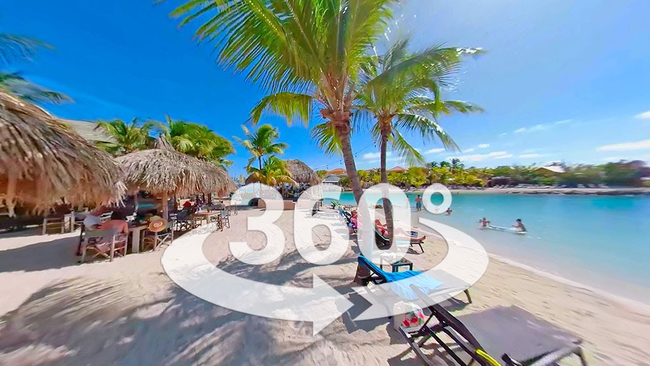Виртуальная прогулка по пляжному курорту LionsDive Beach Resort на Кюрасао.