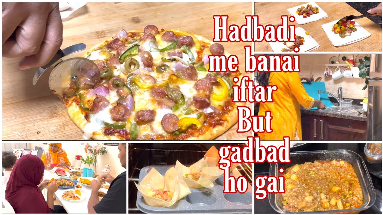 Last minute Airfryer Pizza+pocket pizza for kids.. Iftar spcl
